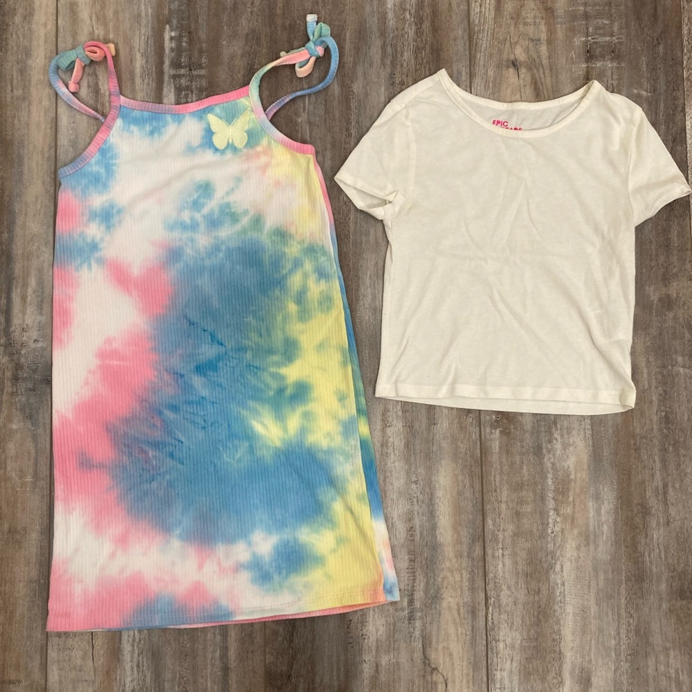 Cute girls 2 piece dress outfit, size Small